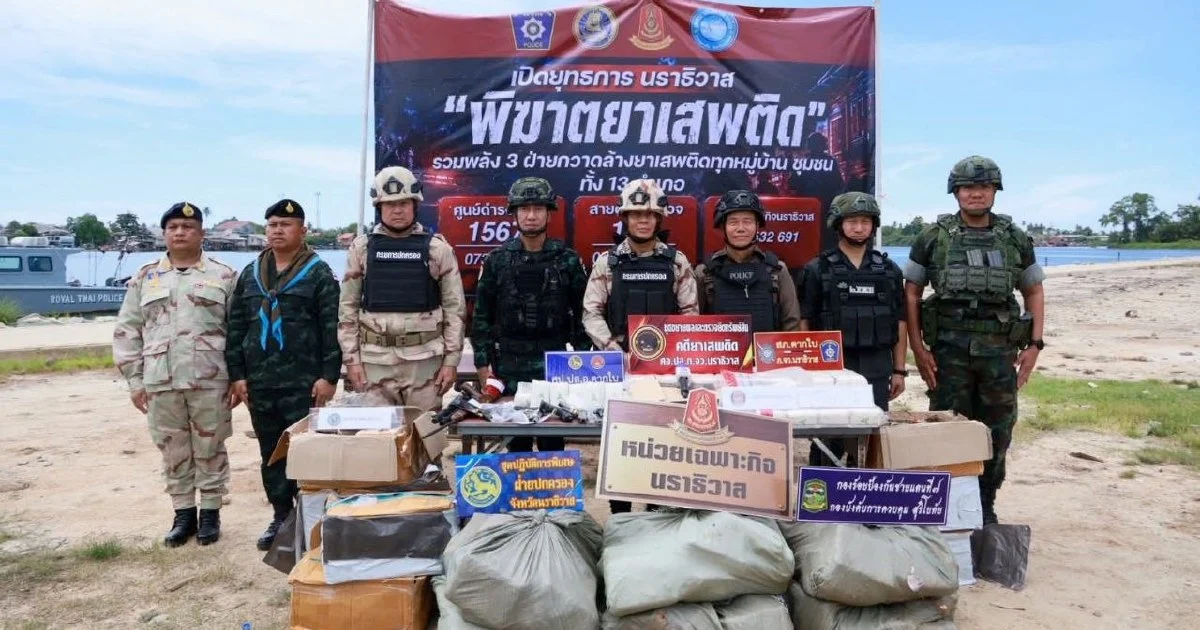 Thai Police Dismantle Drug Ring with Cross-Border Malaysian Connections