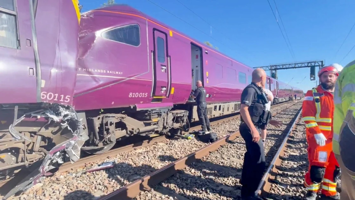 One killed, dozens injured as trains collide near London