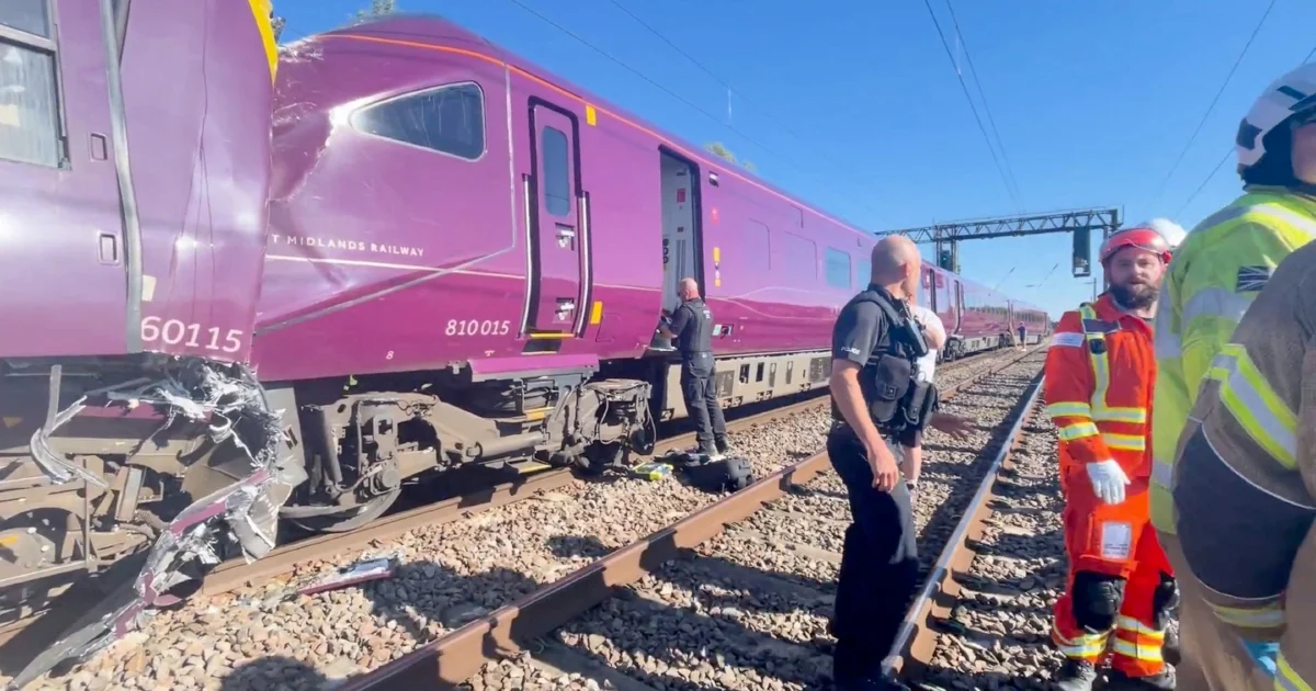 One killed, dozens injured as trains collide near London