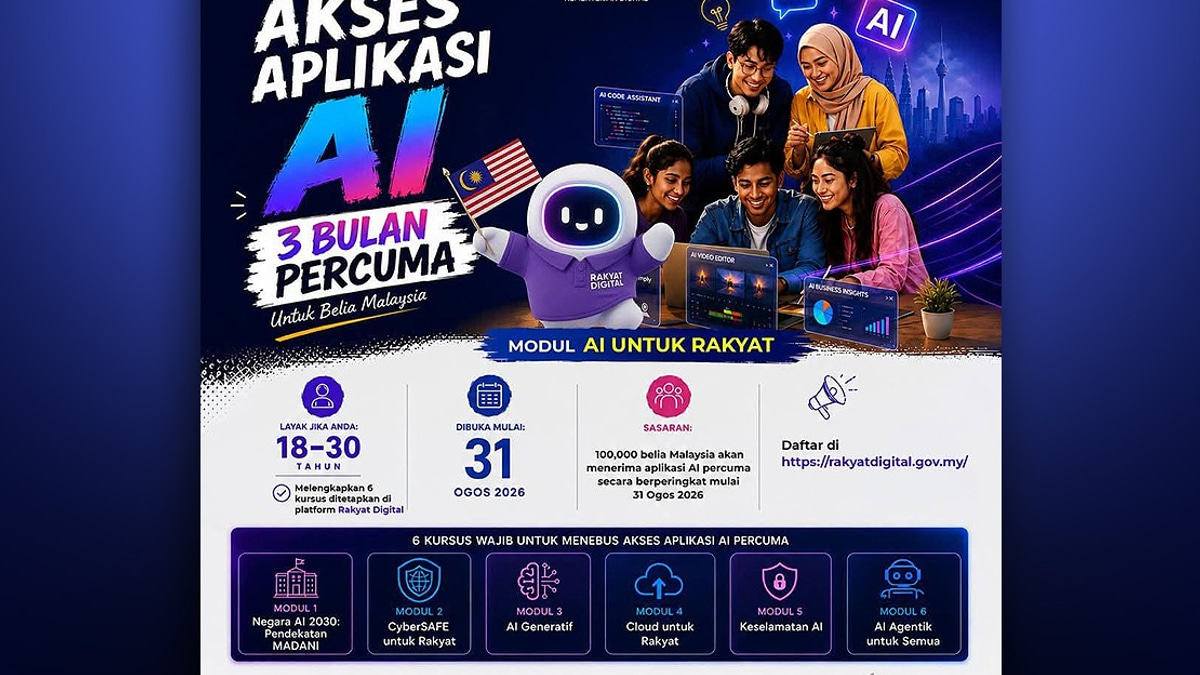 Government Launches Free AI Skills Programme Targeting 100,000 Young Malaysians