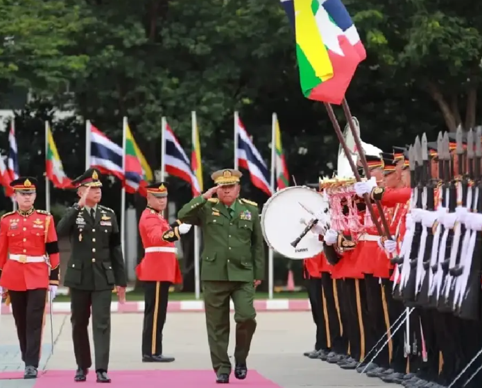 Thailand rolls out diplomatic red carpet for Myanmar's new military leader amid rights concerns