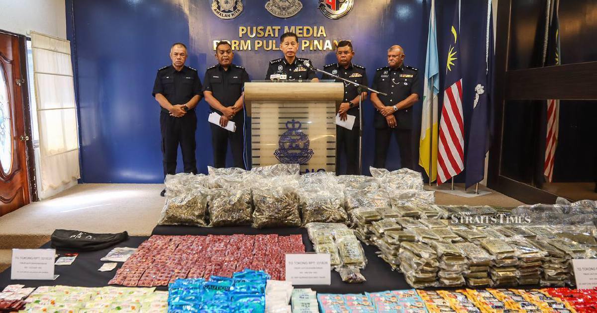 Penang police dismantle three major drug operations in coordinated crackdown