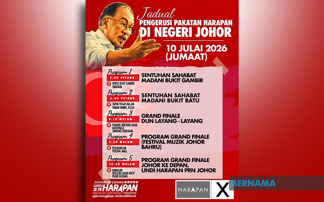 Anwar Launches Final Johor Election Campaign Blitz Across Five Constituencies