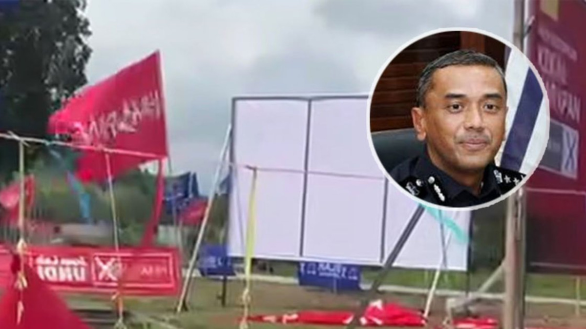 First arrest made in Negri Sembilan over election flag vandalism