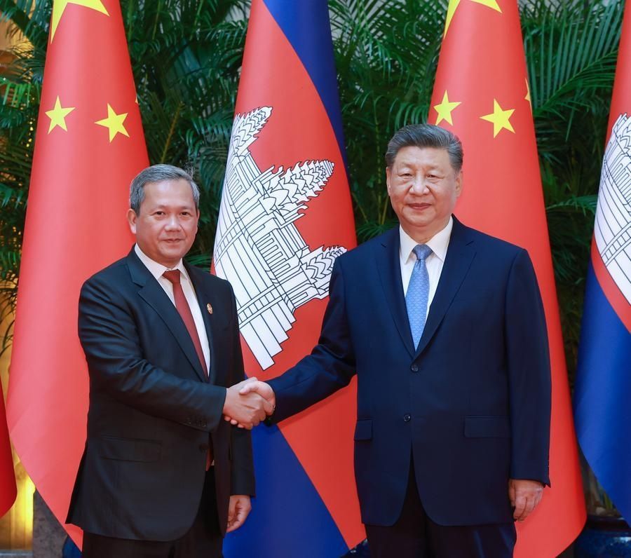 Xi and Hun Manet Affirm China-Cambodia 'Ironclad' Bond, Plot Expanded Cooperation