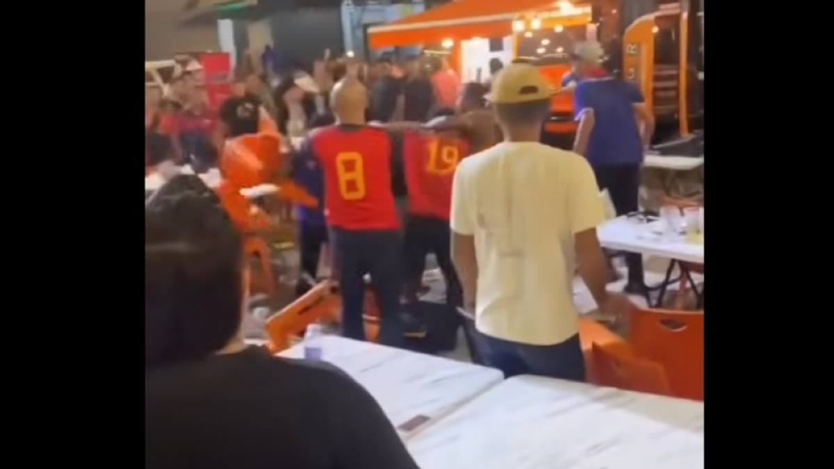 Dozen arrested in Johor Bahru World Cup final brawl as screening event turns violent