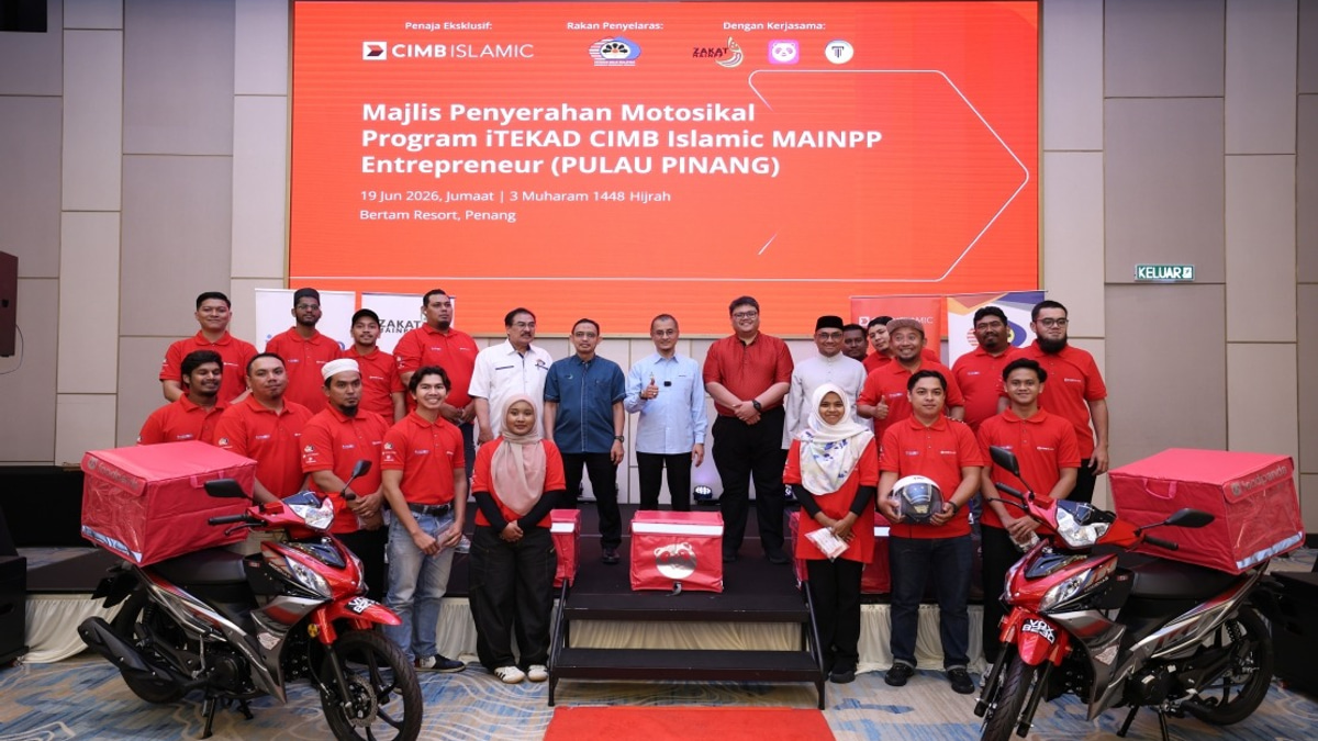 Twenty entrepreneurs receive motorcycles under CIMB Islamic-MAINPP scheme in Penang