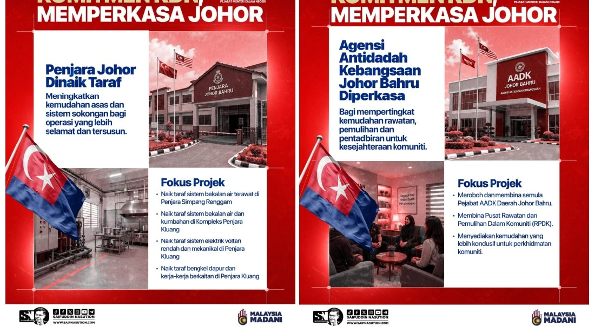 Home Ministry Launches Infrastructure Drive to Fortify Johor's Security and Public Services