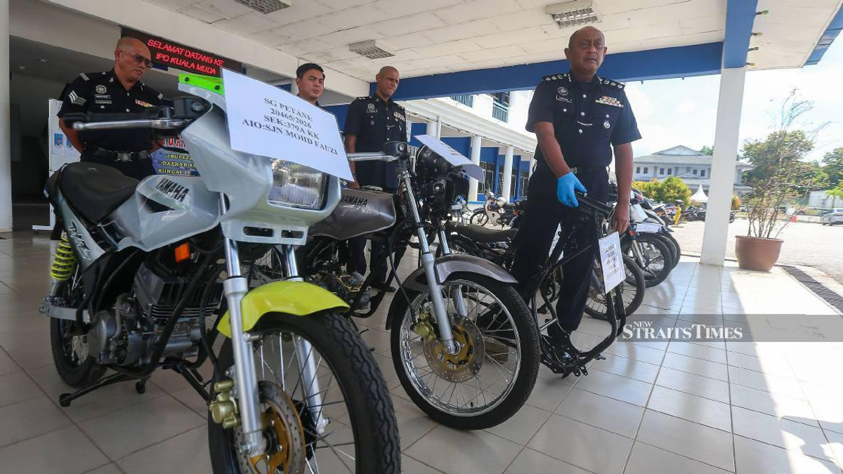 Four Teens Arrested in Sungai Petani Motorcycle Theft Ring