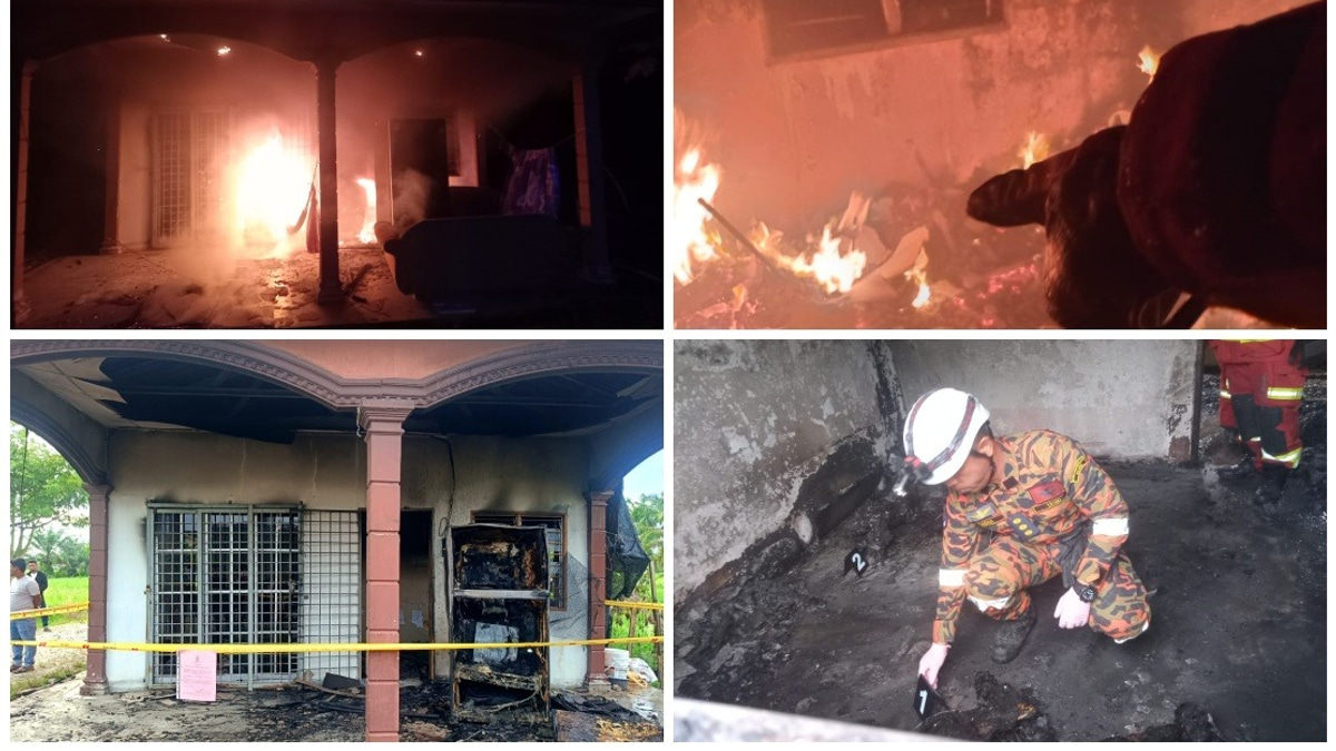 Myanmar Refugee Family Perishes in Perak House Fire; Wife Critically Injured