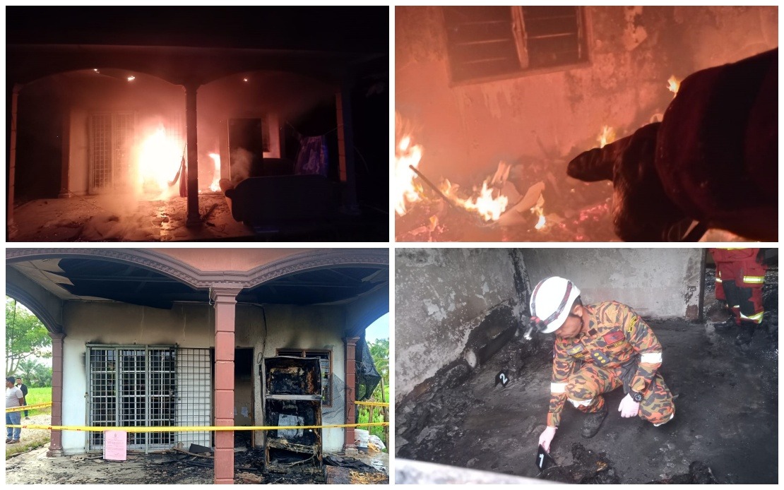 Myanmar Refugee Family Perishes in Perak House Fire; Wife Critically Injured