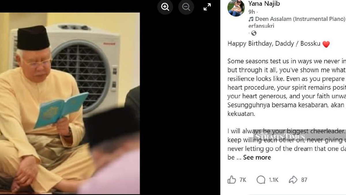 Najib Receives Warm Birthday Wishes as Family Shares Hope Amid Health Procedure