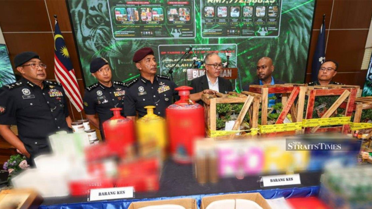 Five arrested as police crack down on smuggling ring, seize RM12.8 million in goods