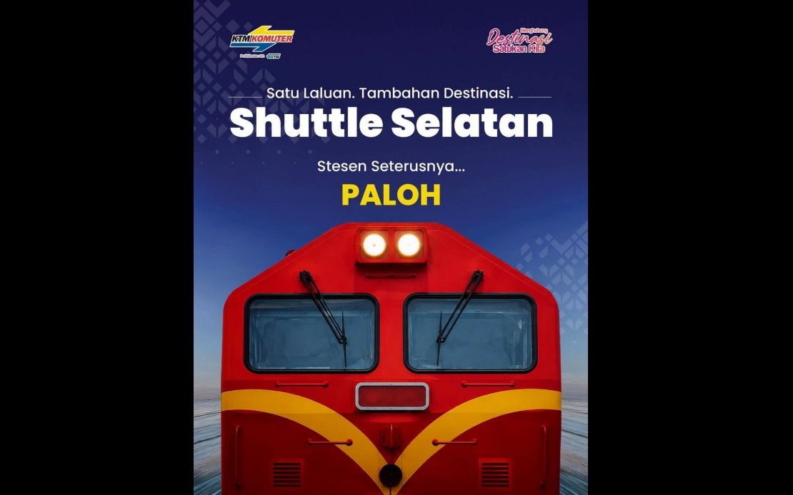 KTMB Expands Southern Shuttle Rail Service to Paloh, Linking Johor's Economic Corridor