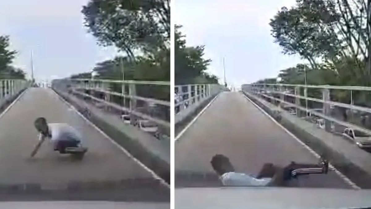 Myanmar National Who Fell from Batu Lanchang Flyover Had Prior Arrest Record, Police Reveal