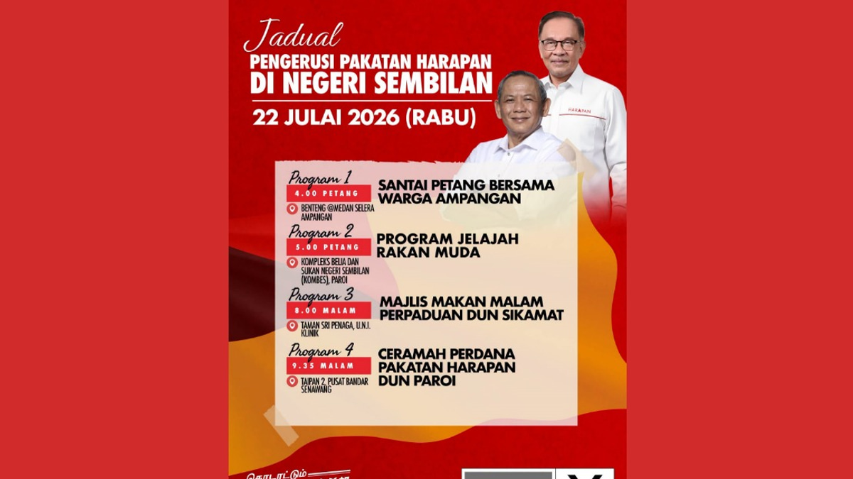 Anwar Launches Intensive Campaign Push in Negeri Sembilan to Solidify PH's Poll Prospects