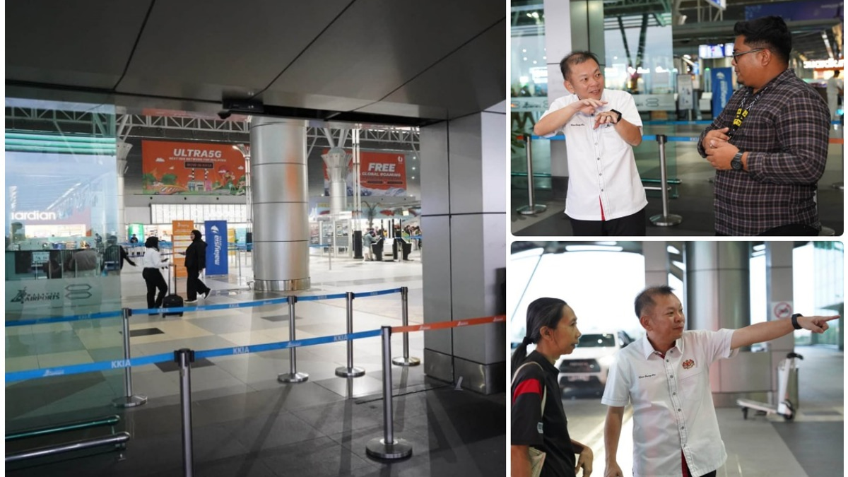 Driver Injured After SUV Crashes Into KKIA Departure Hall Glass Doors