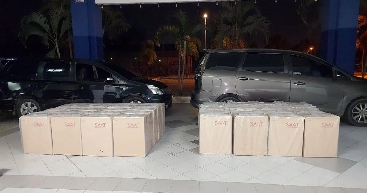 Cigarette Smuggling Bust: High-Speed Chase Nets RM813,000 in Contraband