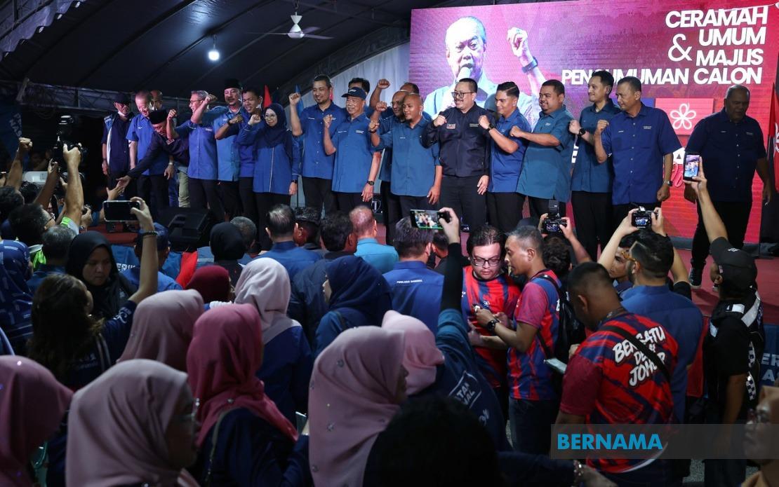 Muhyiddin Unveils Bersatu's 16-Strong Slate for Johor State Election