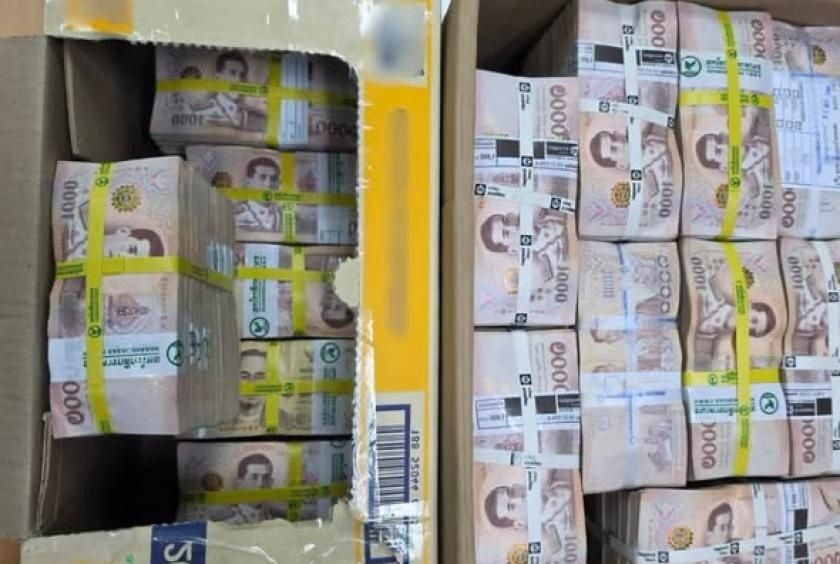 Myanmar Driver Nabbed with 23 Million Baht Hidden in Food Shipment at Thai Border