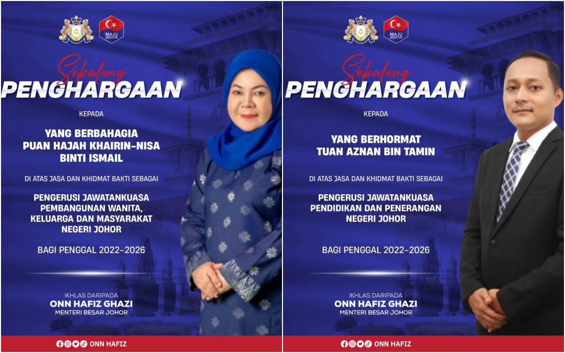 Onn Hafiz Acknowledges Former Exco Members' Service as Johor Reshuffles Leadership Team