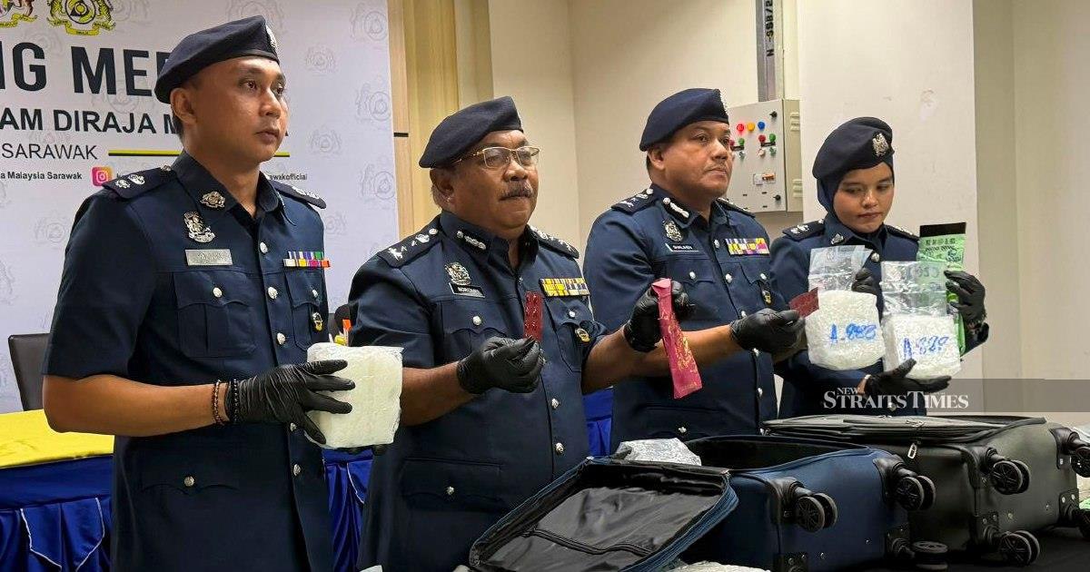Sarawak Customs Seizes RM1.32 Million in Drugs at Kuching Airport, Two Detained